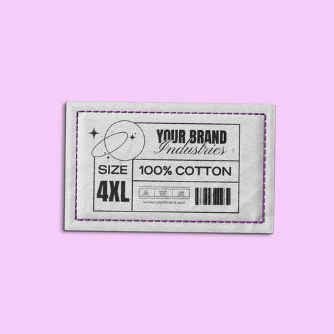 Woven Size Labels - 4XL